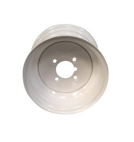 10 inch Rim Steel 6.00J x 4 inch  PCD x 4 Holes in White