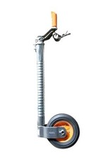 48mm Kartt Orange Jockey Metal Rim Solid Wheel Ribbed | Fieldfare Trailer Centre