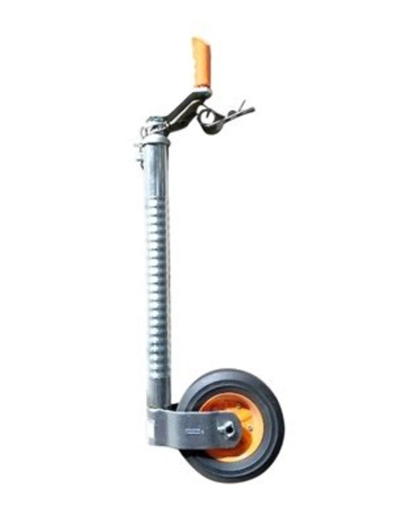 48mm Kartt Orange Jockey Metal Rim Solid Wheel Ribbed | Fieldfare Trailer Centre