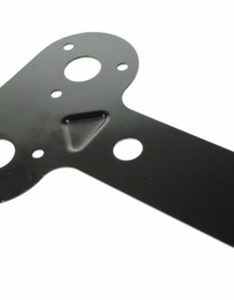 Sided Double Socket Mounting Plate Black | Fieldfare Trailer Centre