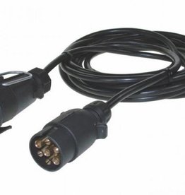 6m Trailer Extension Lead Plug With 7 pin Flying Socket