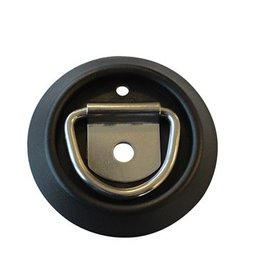 Lashing D Ring c/w Plastic Pan Zinc Plated Steel