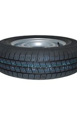 175R 13C Trailer Wheel and Tyre 74N 4 STUD 5.5 inch PCD SILVER | Fieldfare Trailer Centre