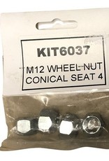 Bradley M12 x 1.5 Wheel Nuts pack of 4 | Fieldfare Trailer Centre