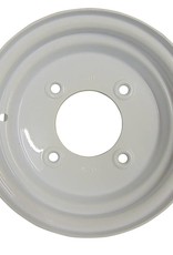 Trailer Wheel 10 inch Rim Steel 3.50J x 5.5inch PCD x 4 Holes - White | Fieldfare Trailer Centre