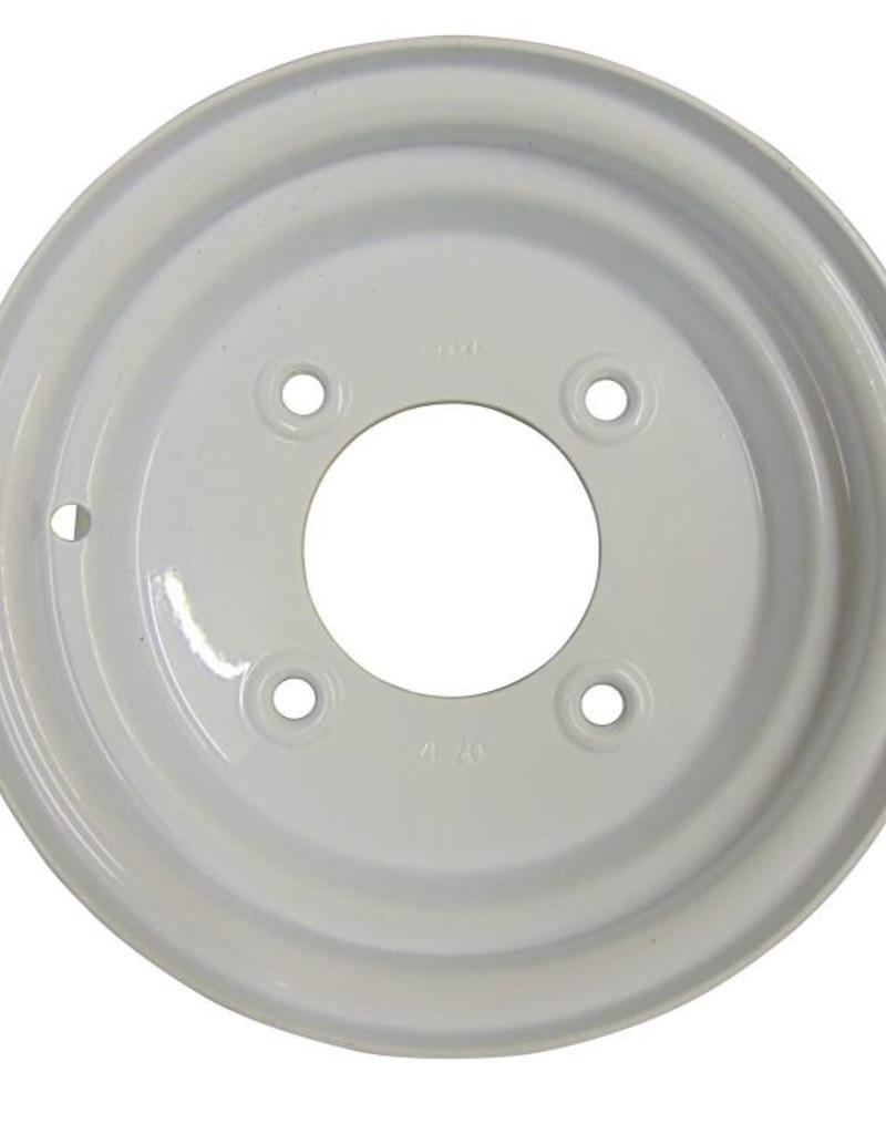 Trailer Wheel 10 inch Rim Steel 3.50J x 5.5inch PCD x 4 Holes - White | Fieldfare Trailer Centre