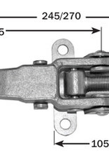 Bolt on Eccentric Fastener and Catch - ZInc Plated