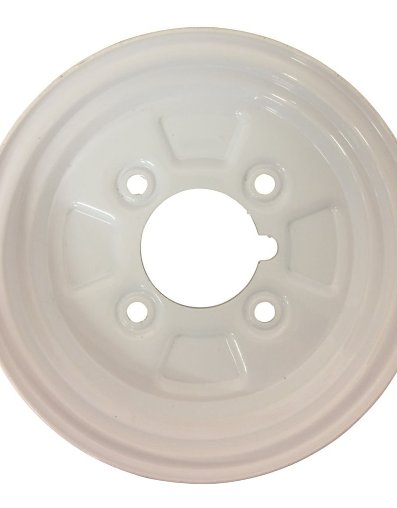 White Trailer Wheel 8 Inch Rim Steel 2.5J x 4inch PCD 4 Holes | Fieldfare Trailer Centre