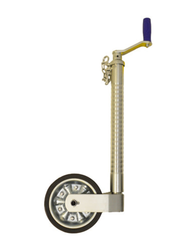 48mm Heavy Duty Serrated Jockey Wheel - 500kg Static Nose Weight