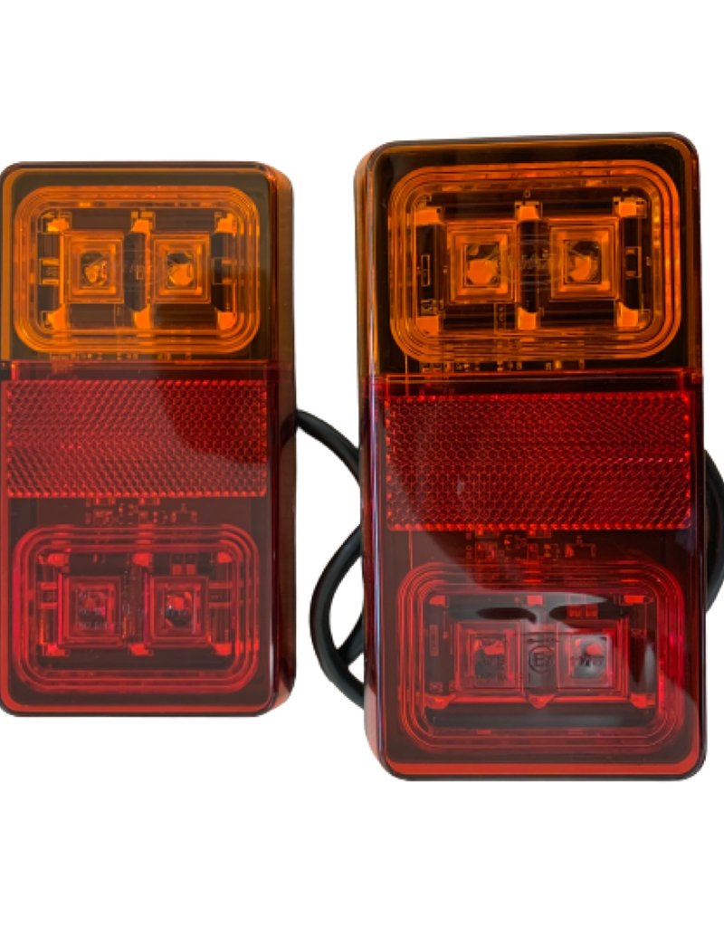 GWAZA Rear Trailer Lamp 3 in 1 LED 12V Set of 2 | Fieldfare Trailer Centre