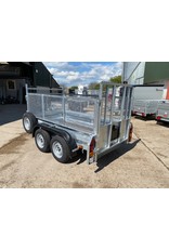 Wessex Trailers Wessex WG84T Twin Axle Braked Goods Trailer 2.6t GVW, Ramp Tailgate, Mesh Sides, Spare Wheel & Carrier