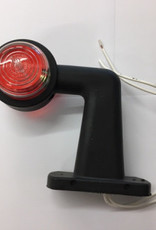 WAS 12/24V Red/White Short 90° Stalk Marker Lamp