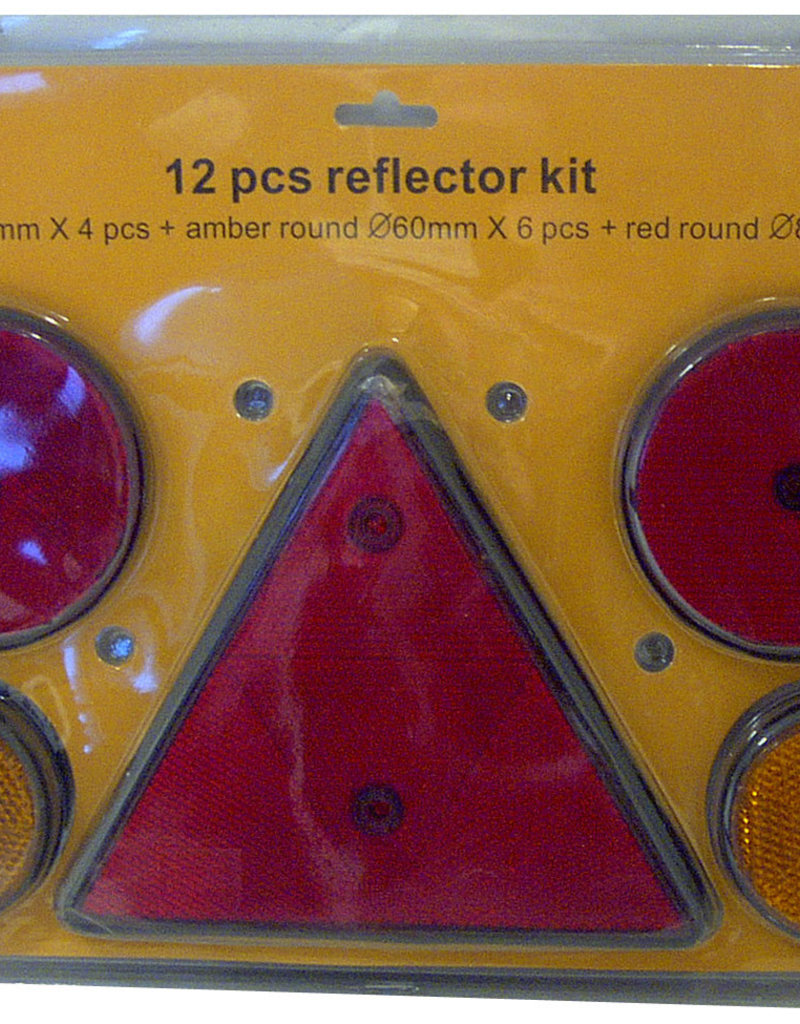 Reflector Kit Triangular/Round 12 Pieces