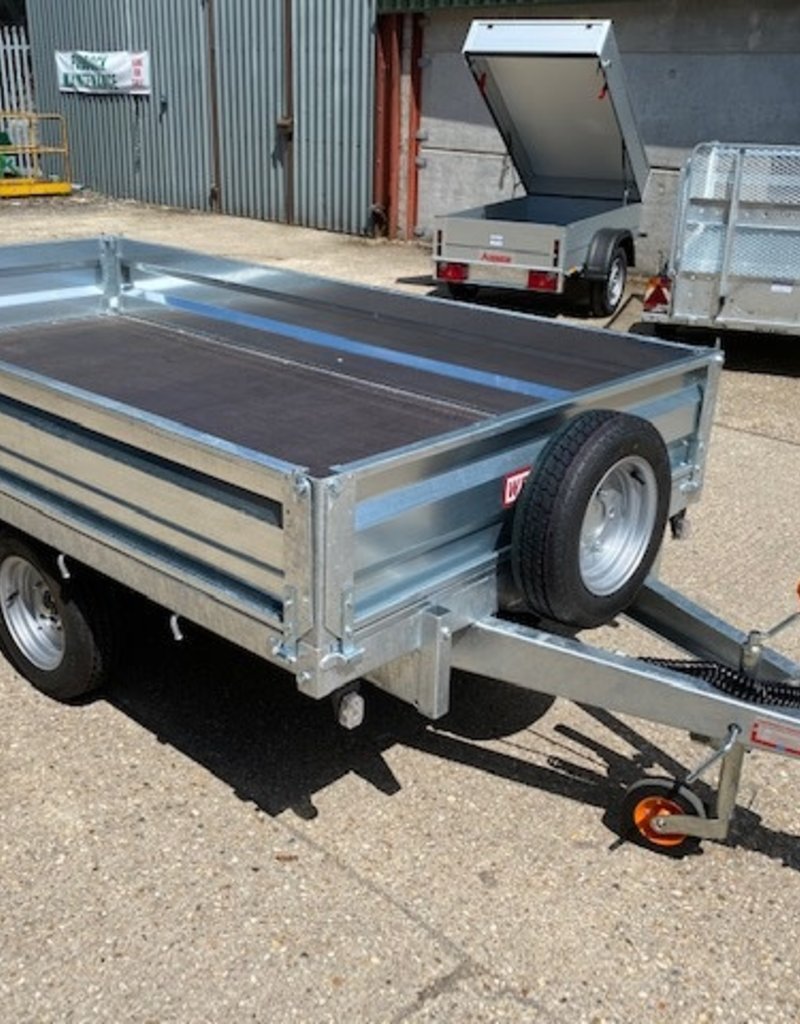 Wessex Trailers Wessex PL105 Platform Trailer, Drop Sides, Spare Wheel & Carrier