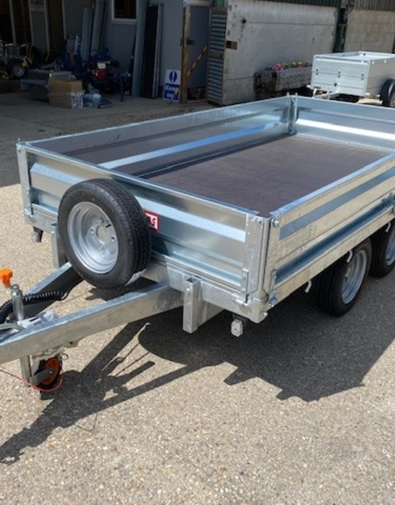 Wessex Trailers Wessex PL105 Platform Trailer, Drop Sides, Spare Wheel & Carrier