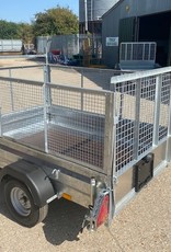 Wessex UBGT64 Single Axle Unbraked Goods Trailer 750kg GVW Fitted with Mesh Sides, Ramp Tailgate, Prop Stands & Spare Wheel