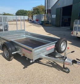 Wessex Trailers Wessex WG85S Single Axle Braked Goods Trailer 1.3t GVW, Ramp Tailgate, Spare Wheel & Carrier