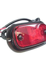 Perei 12/24V Red LED Rear Marker Lamp With Reflector