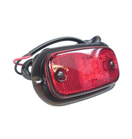 Perei 12/24V Red LED Rear Marker Lamp With Reflector