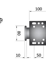 60mm 300Kg Auto Fold Jockey Wheel