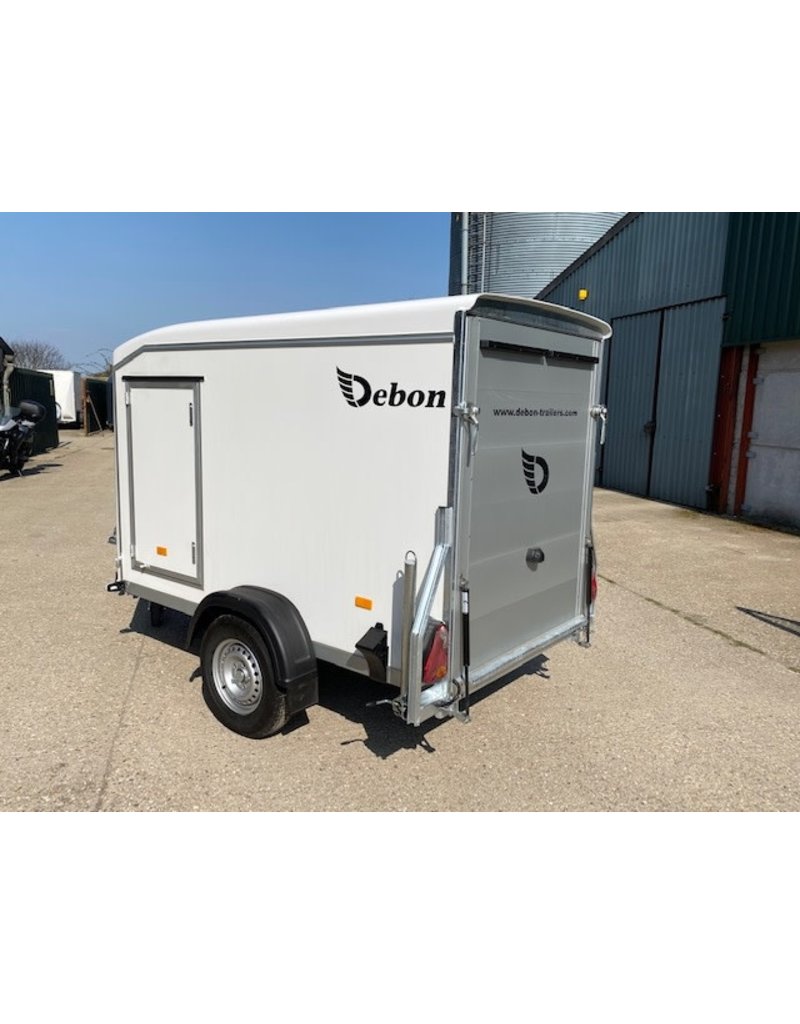Debon Debon C255 in White - Plywood  Sides  & Side Door 1.3t GVW c/w Spare Wheel & Prop Stands