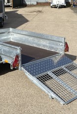 Wessex UBGT64 Single Axle Unbraked Goods Trailer 750kg GVW Fitted with  Ramp Tailgate, Spare Wheel