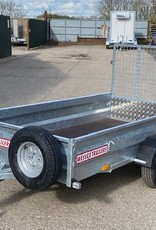 Wessex Trailers Wessex UBGT84 Single Axle Unbraked Goods Trailer 750kg GVW Fitted with  Ramp Tailgate, Spare Wheel & Prop Stands