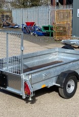 Wessex Trailers Wessex UBGT84 Single Axle Unbraked Goods Trailer 750kg GVW Fitted with  Ramp Tailgate, Spare Wheel & Prop Stands