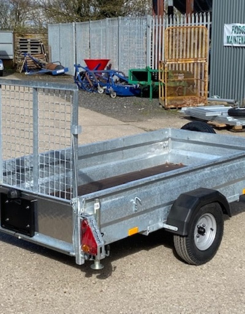 Wessex Trailers Wessex UBGT84 Single Axle Unbraked Goods Trailer 750kg GVW Fitted with  Ramp Tailgate, Spare Wheel & Prop Stands