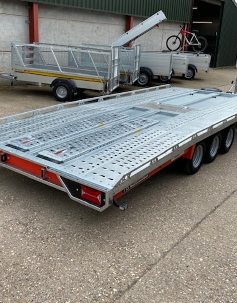 Brian James 231 T Transporter, 5.0m x 2.1m, 3.5t, 10in wheels, 3 Axle 1.8m Ramps & Tilt Bed