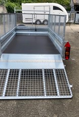 Wessex Trailers Wessex WG105 Twin Axle Braked Goods Trailer 2.6t GVW, Ramp Tailgate, Mesh Sides, Spare Wheel & Carrier