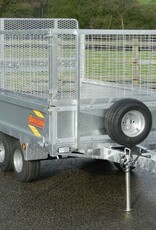 Bateson Trailers Bateson 720 Unbraked Twin Axle Unbraked Trailer Fitted with Mesh Sides & Ramp Tailgate