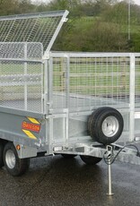 Bateson Trailers Bateson 720 Unbraked Twin Axle Unbraked Trailer Fitted with Mesh Sides & Ramp Tailgate