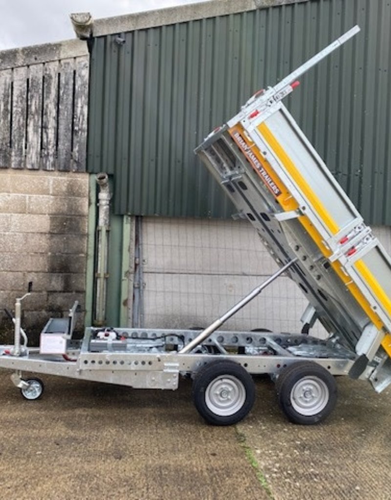 Brian James Tipper 526 - 2.7m x 1.6m, 2700kg, 2 Axle, 12" Wheels, Sides & Ladder Rack