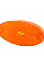 12-24V Slim Line Oval LED Amber Marker Lamp