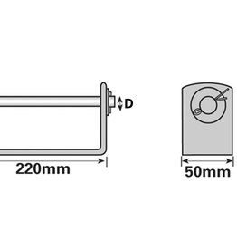 Keel Roller Bracket For MP4622