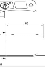 50mm Pressed Steel Trailer Coupling 50mm Square