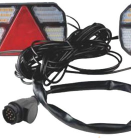 13 PIN plug led fully wired light kit for trailer with dynamic indicators 12/24v