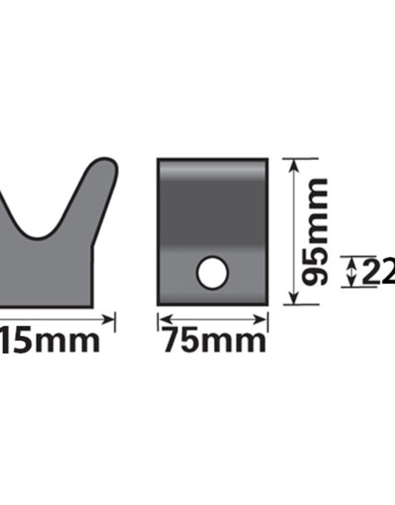 Black Bow Snubber Block | Fieldfare Trailer Centre