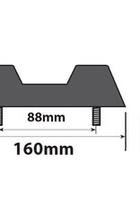 Black Keel Block 160 x 46 x 47mm | Fieldfare Trailer Centre