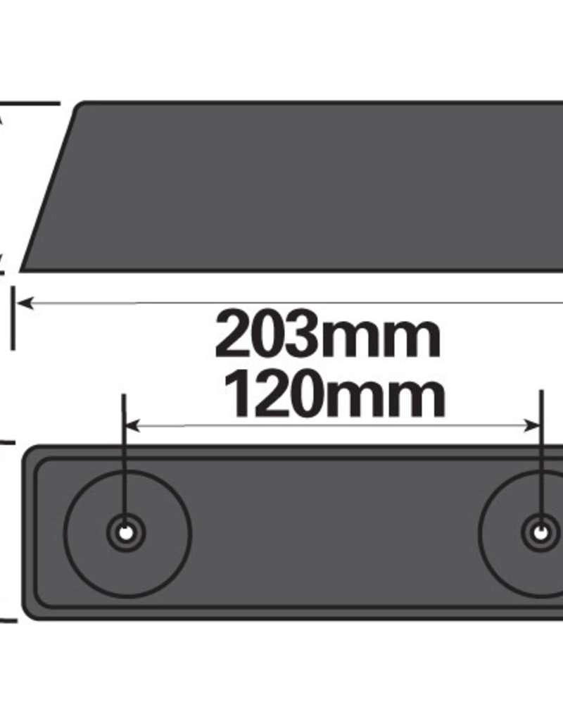 Black Buffer 200 x 50 x 50mm | Fieldfare Trailer Centre