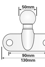 50mm Trailer Heavy Duty Tow Ball EU Approved | Fieldfare Trailer Centre