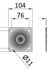 Swivel Jack Mounting Plate | Fieldfare Trailer Centre