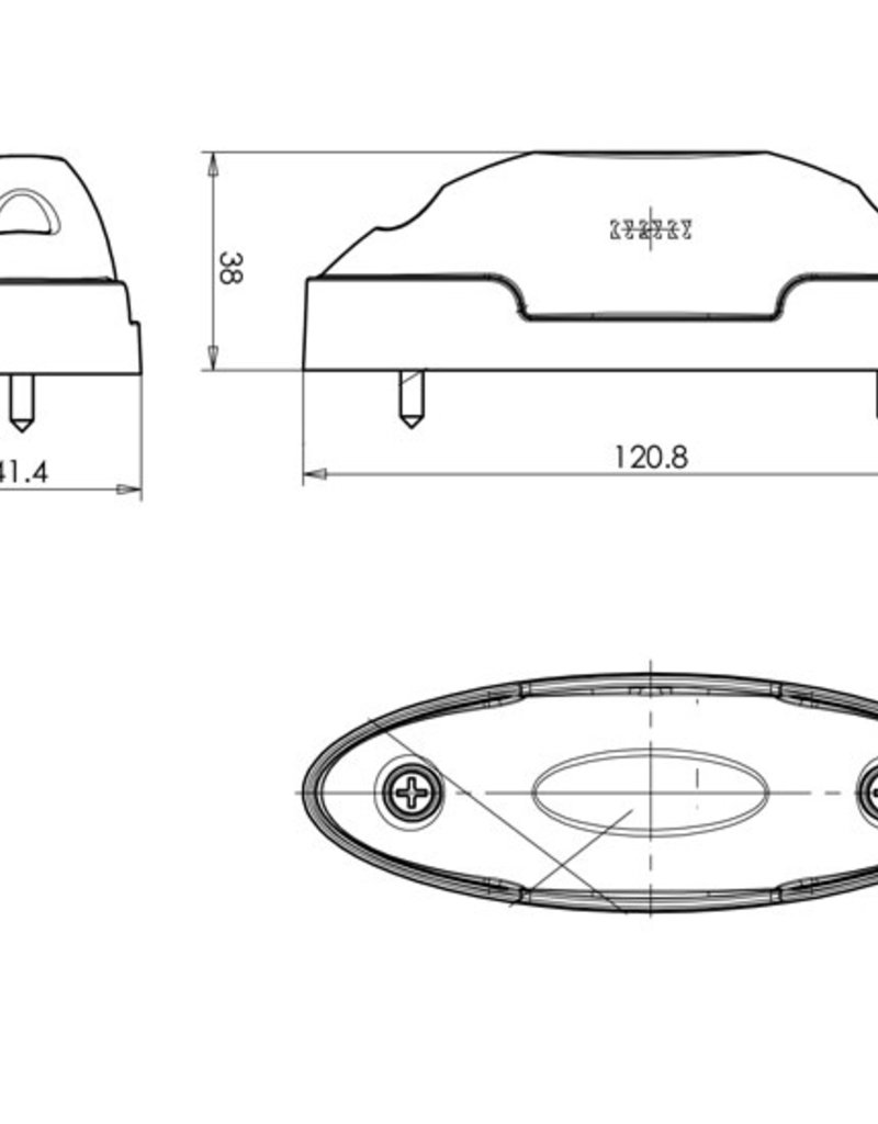 Side Marker Lamp LED 1030V | Fieldfare Trailer Centre