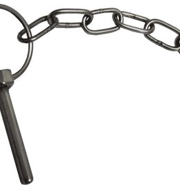 Linch Pin and Chain 6mm x 50mm Ring Galvanised