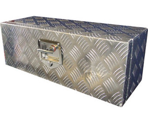 Trailer Toolbox Aluminium Checker Plate 26 x 9 x 9 inch