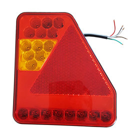 Trailer LED Tail Light Triangle STIFR 12-24V R/H Side - Stop/Tail/Indicator/Fog/Reflector