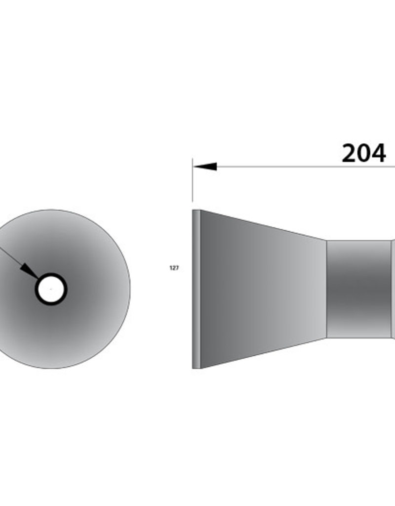 Boat Keel V Non Marking Wobble Roller 206 x 98 x 16mm | Fieldfare Trailer Centre