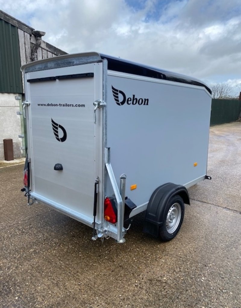 Debon Debon C255 - Plywood  Sides  - Unbraked 750kg  GVW c/w Spare Wheel & Prop Stands - Grey Panels Black Roof