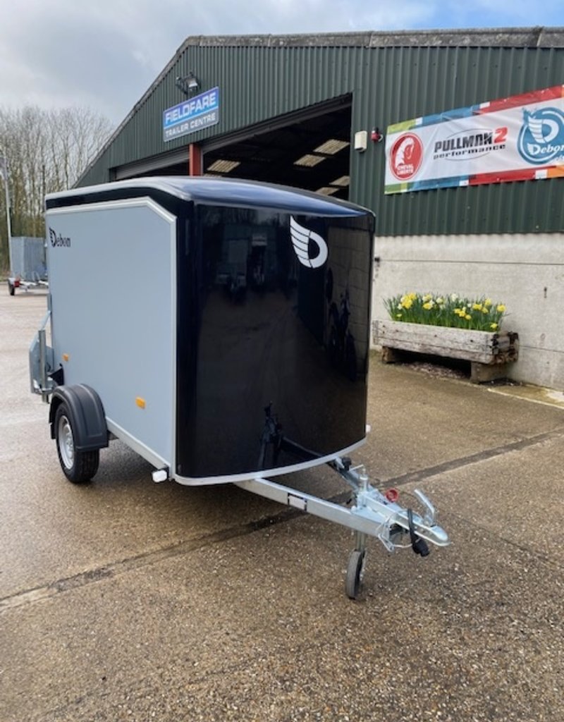 Debon Debon C255 - Plywood  Sides  - Unbraked 750kg  GVW c/w Spare Wheel & Prop Stands - Grey Panels Black Roof